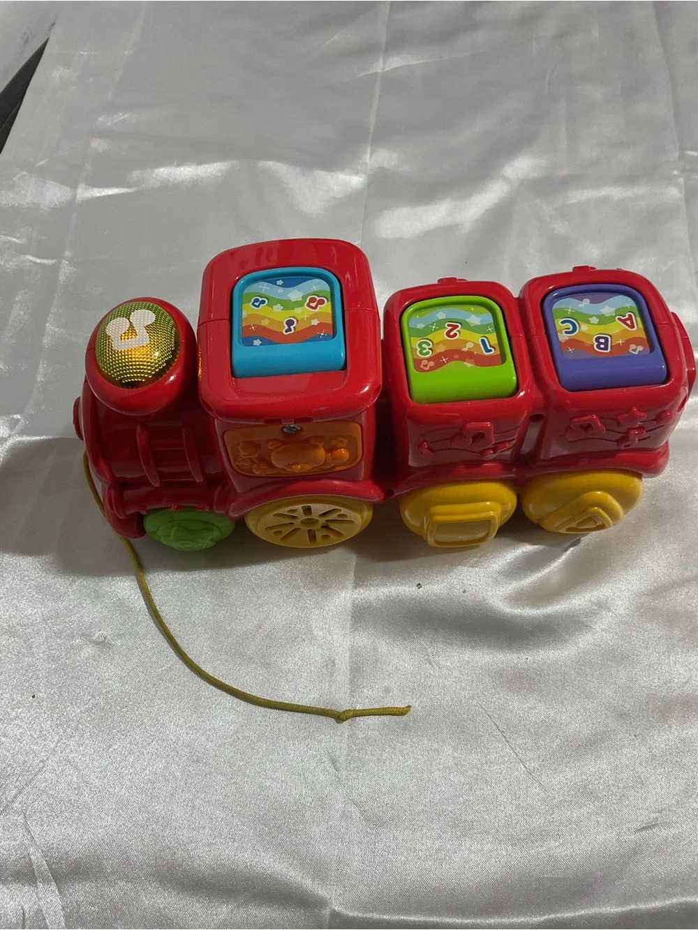Red Interactive Pull-Along Train Toy for Kids